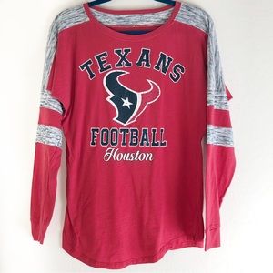 NFL Houstons Texans Embellished Long Sleeve size Small